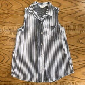 EUC! BEACHLUNCHLOUNGE Collection Sleeveless Button Down Top -SO SOFT! Size XS
